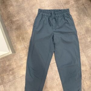 Elastic Waist Casual Pants - Slate Blue